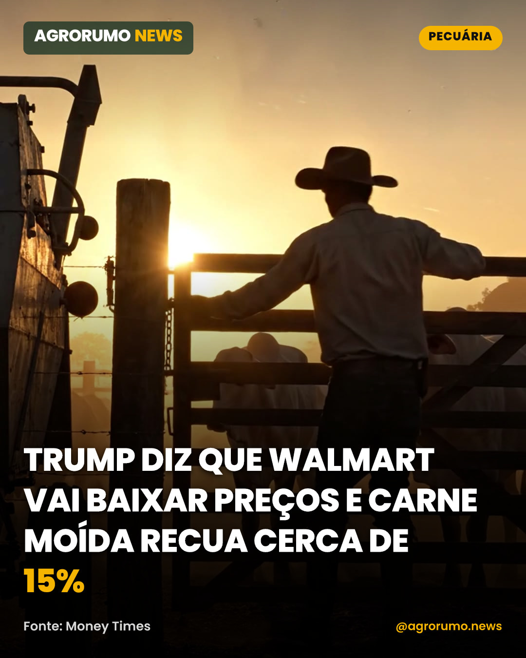 Trump diz que Walmart vai baixar preços e carne moída recua cerca de 15%