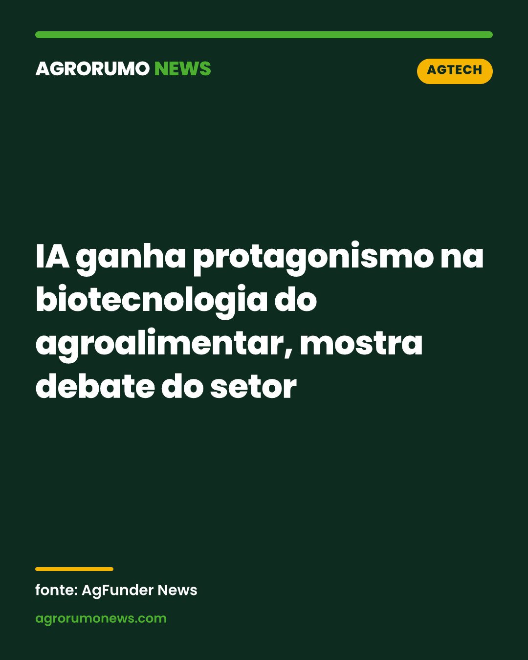 IA ganha protagonismo na biotecnologia do agroalimentar, mostra debate do setor