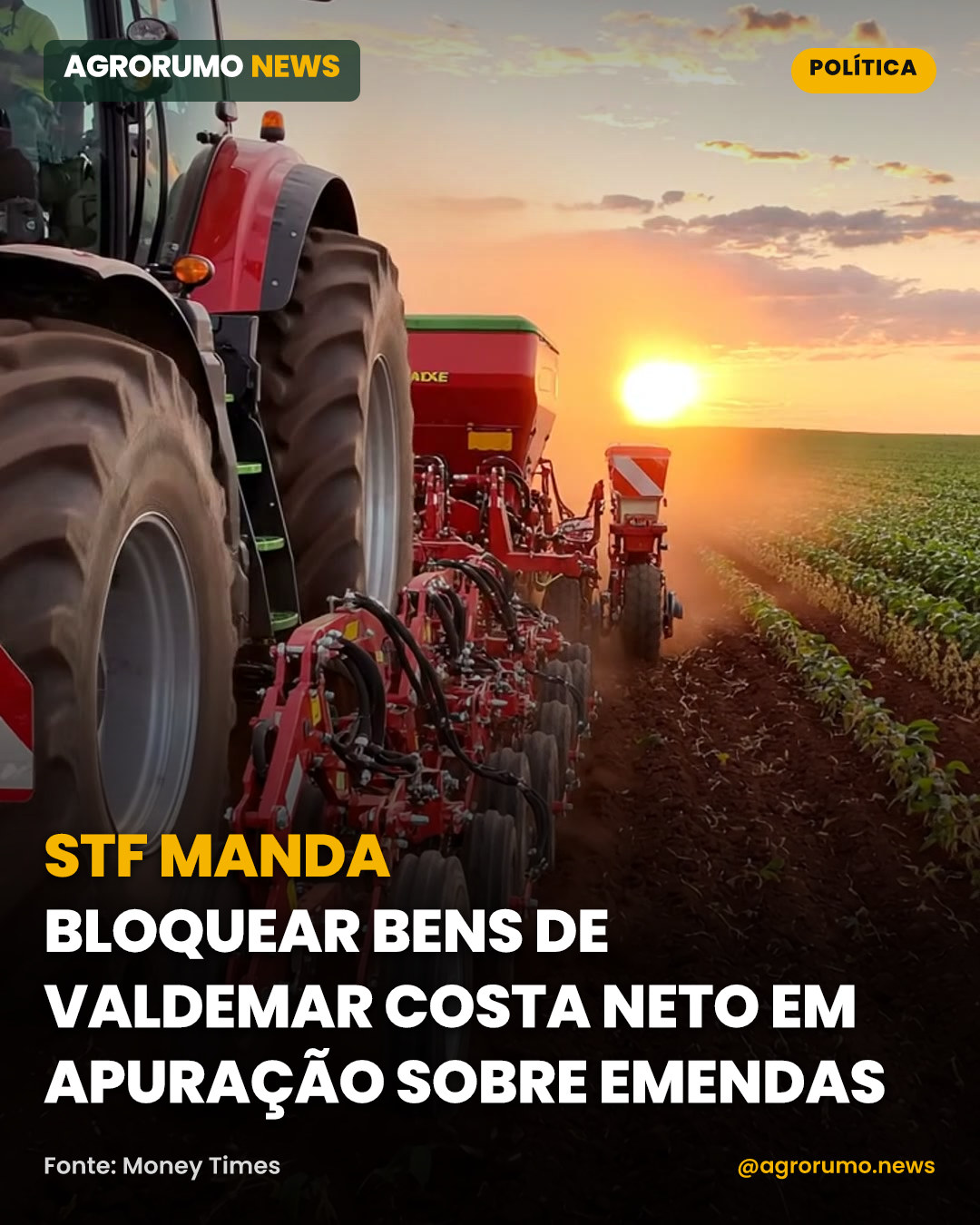 STF manda bloquear bens de Valdemar Costa Neto em apuração sobre emendas
