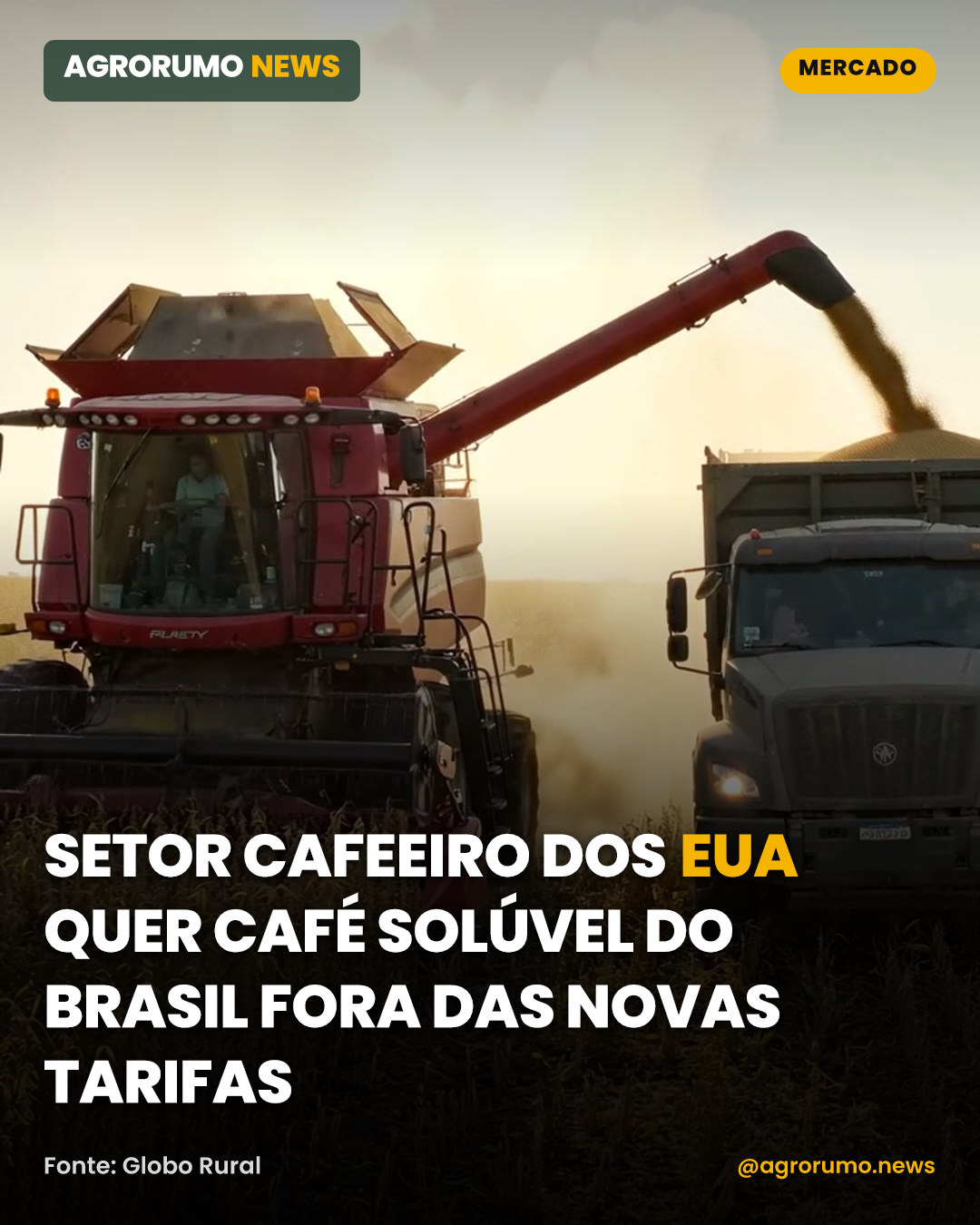 Setor cafeeiro dos EUA quer café solúvel do Brasil fora das novas tarifas