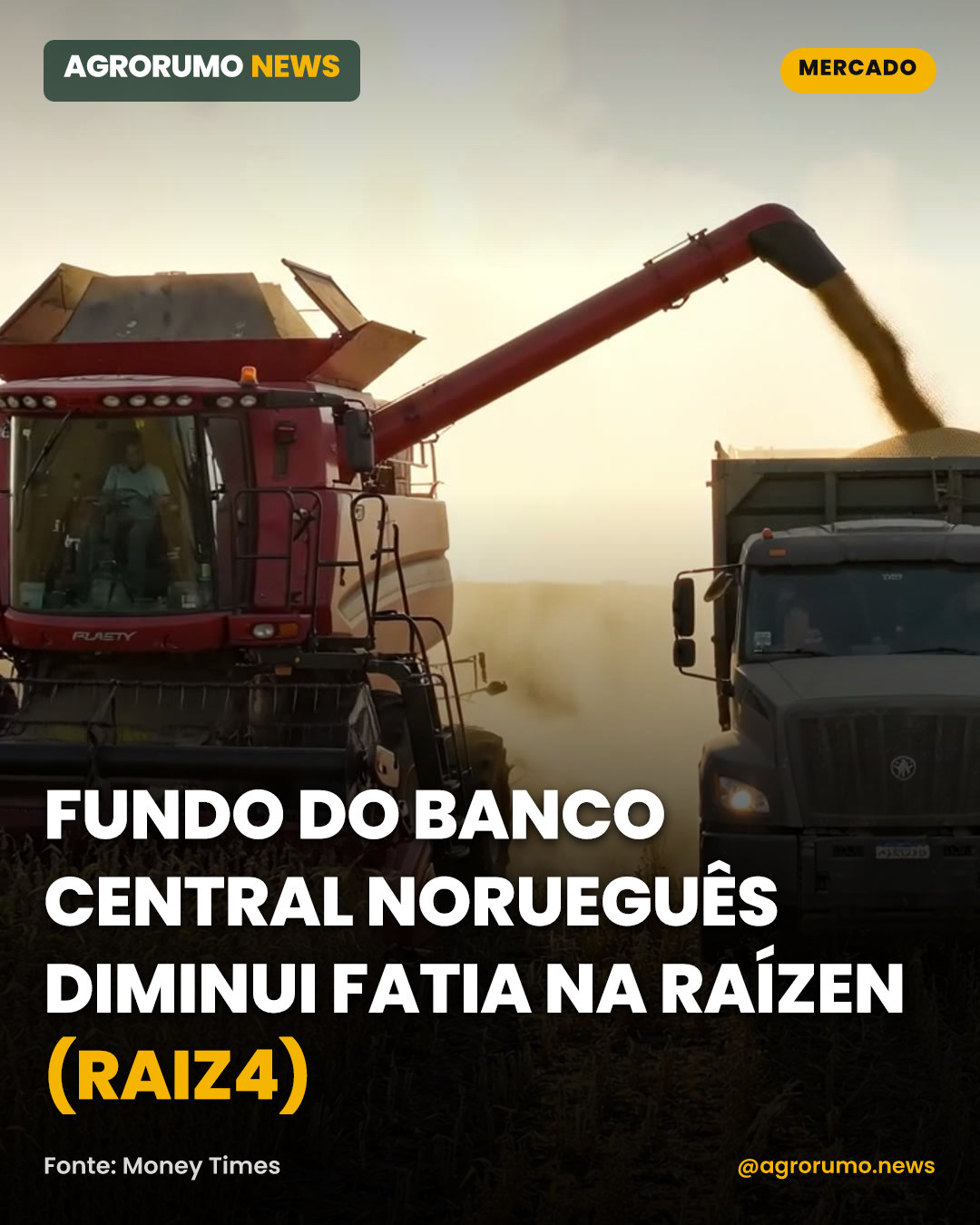 Fundo do banco central norueguês diminui fatia na Raízen (RAIZ4)
