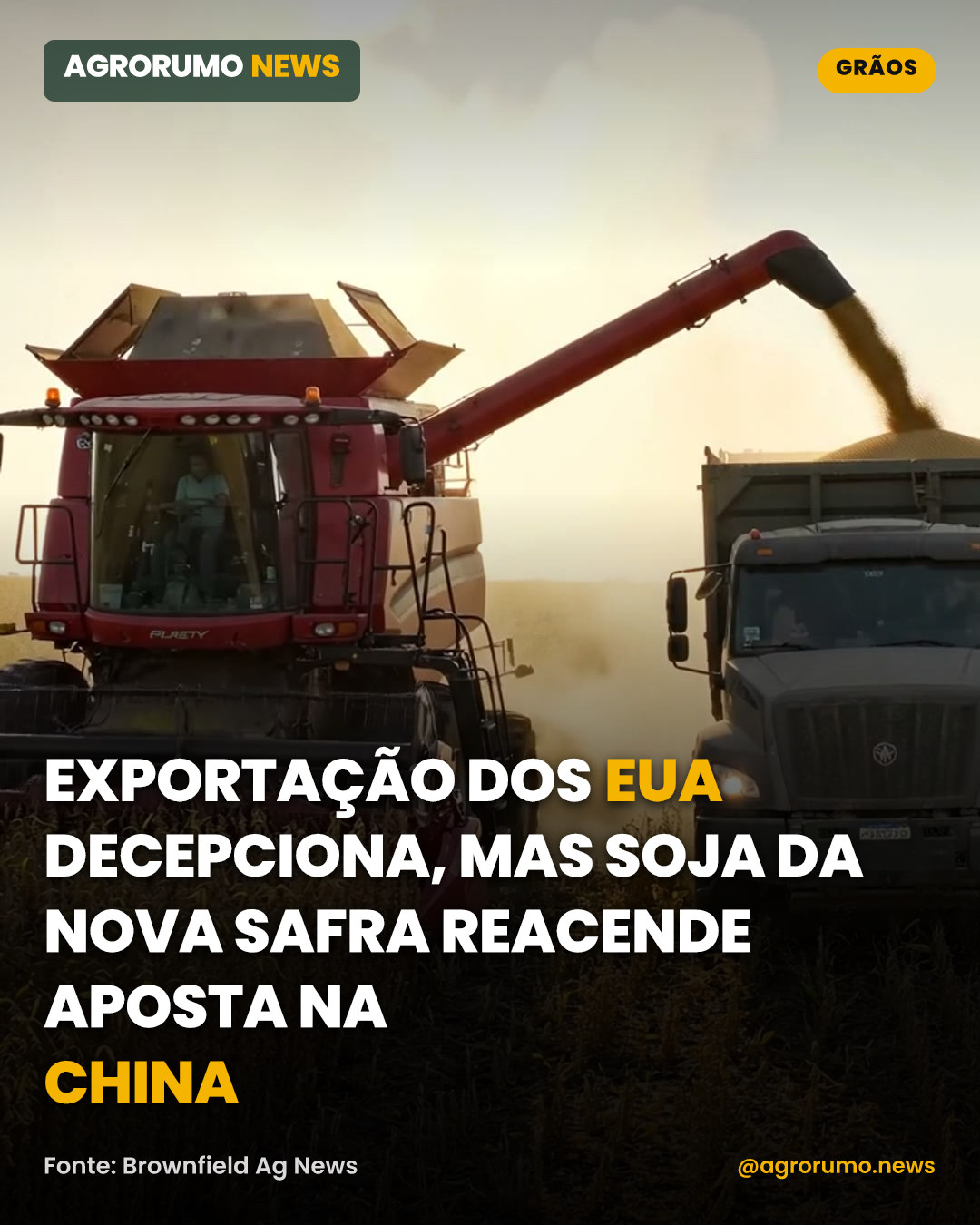 Exportação dos EUA decepciona, mas soja da nova safra reacende aposta na China