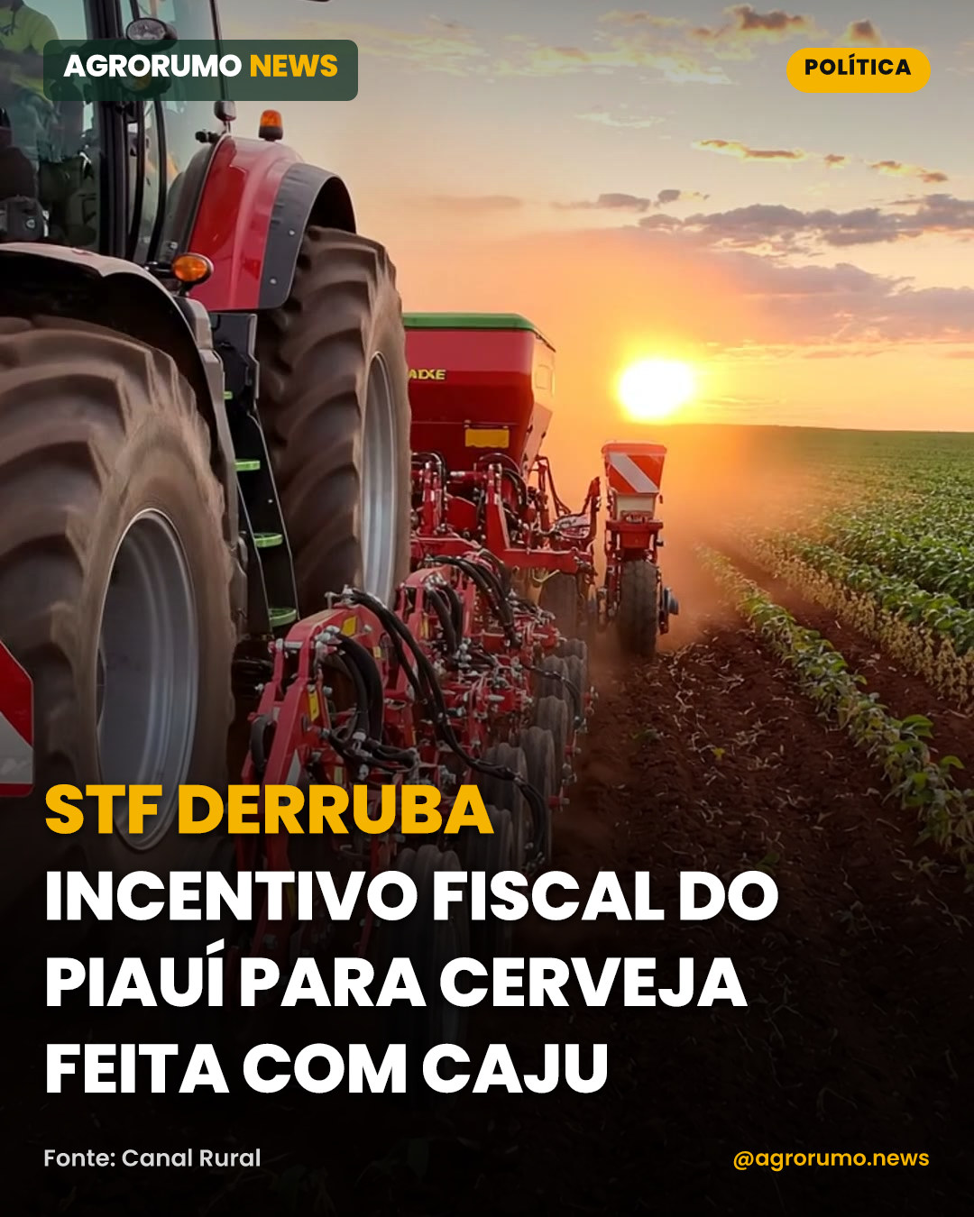 STF derruba incentivo fiscal do Piauí para cerveja feita com caju