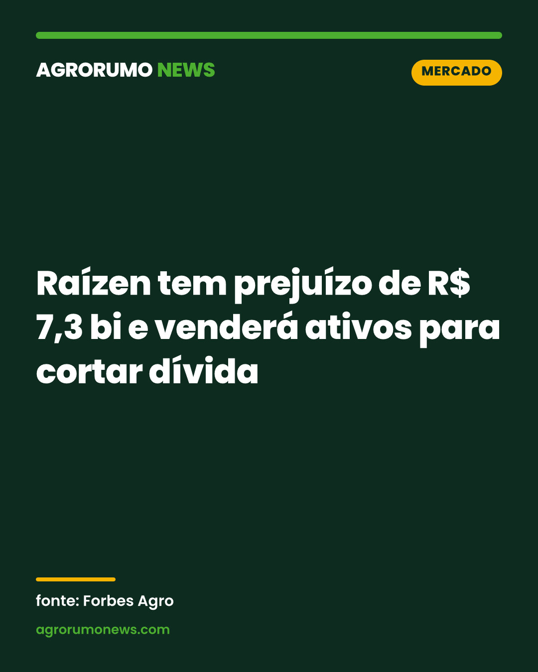 Raízen tem prejuízo de R$ 7,3 bi e venderá ativos para cortar dívida