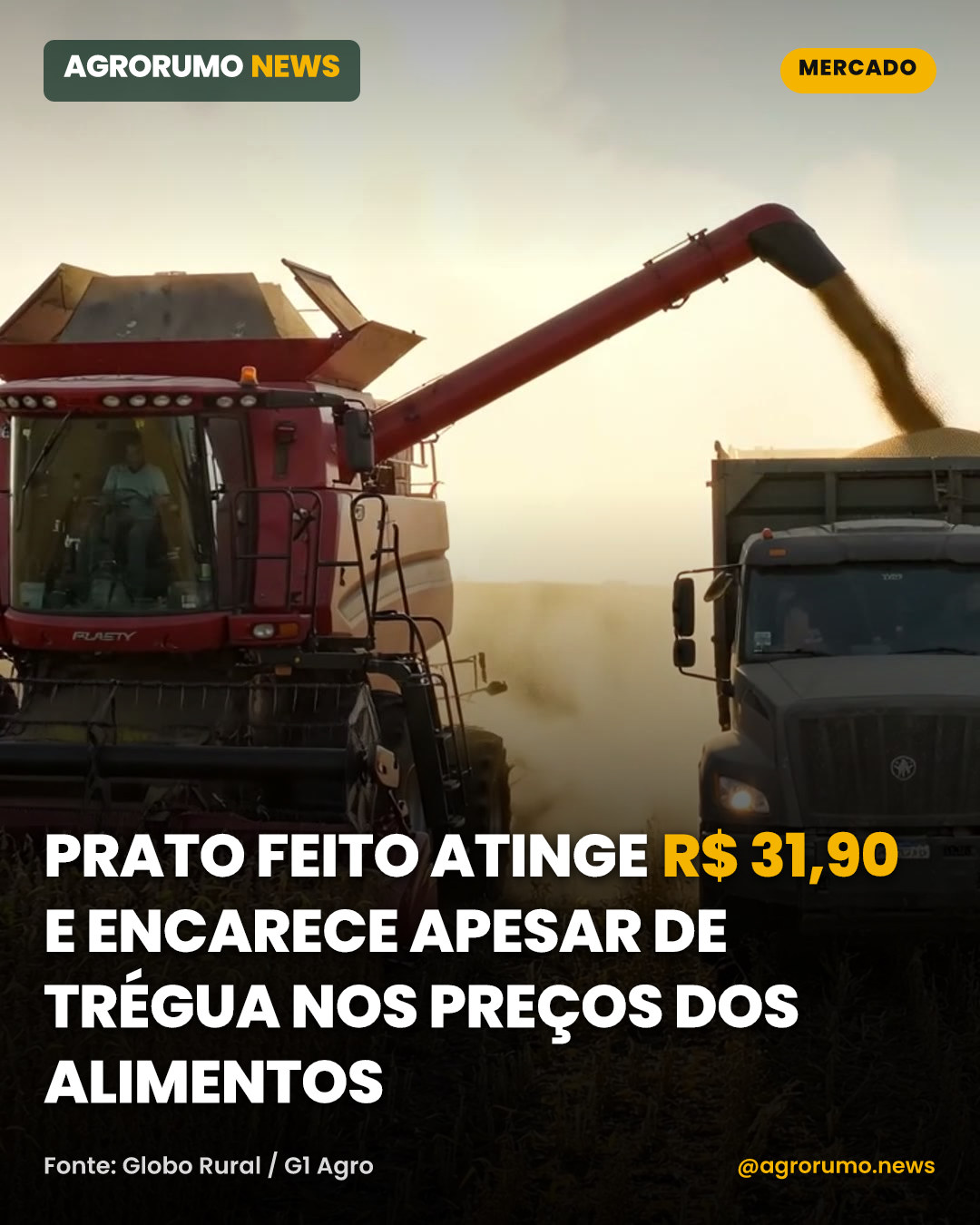 Prato feito atinge R$ 31,90 e encarece apesar de trégua nos preços dos alimentos