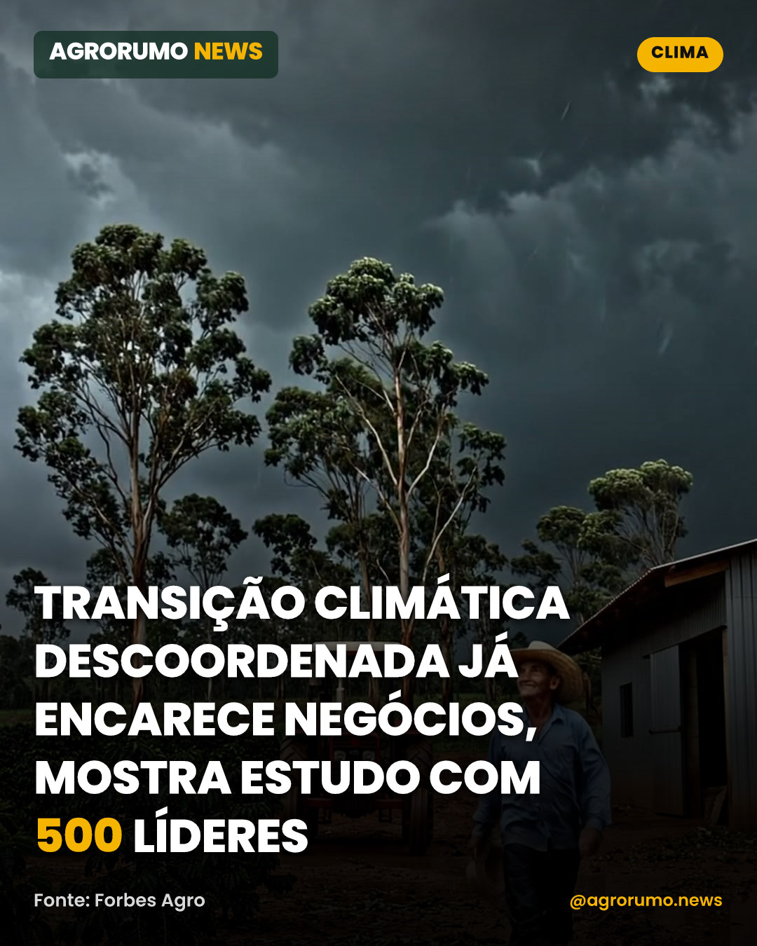 Transição climática descoordenada já encarece negócios, mostra estudo com 500 líderes