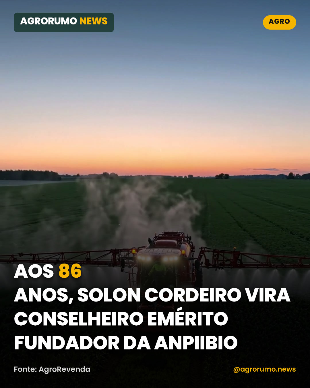 Aos 86 anos, Solon Cordeiro vira Conselheiro Emérito Fundador da ANPIIBio