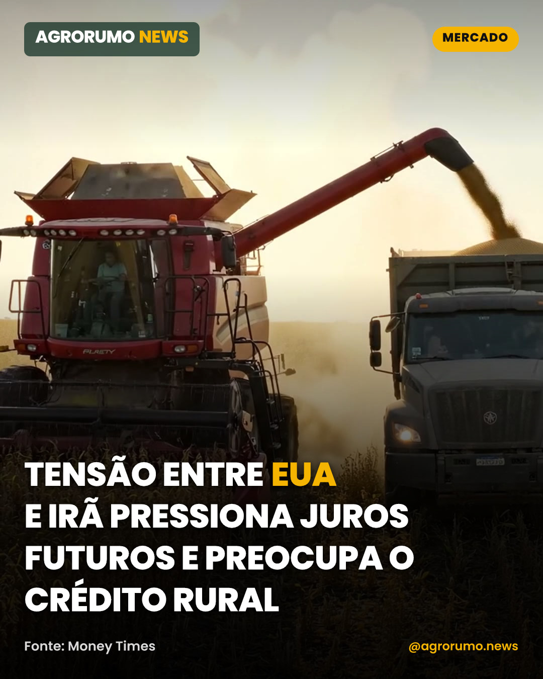 Tensão entre EUA e Irã pressiona juros futuros e preocupa o crédito rural
