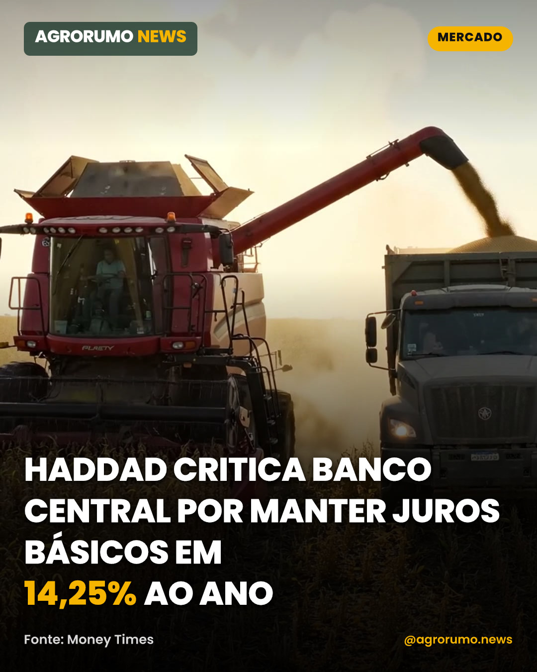 Haddad critica Banco Central por manter juros básicos em 14,25% ao ano