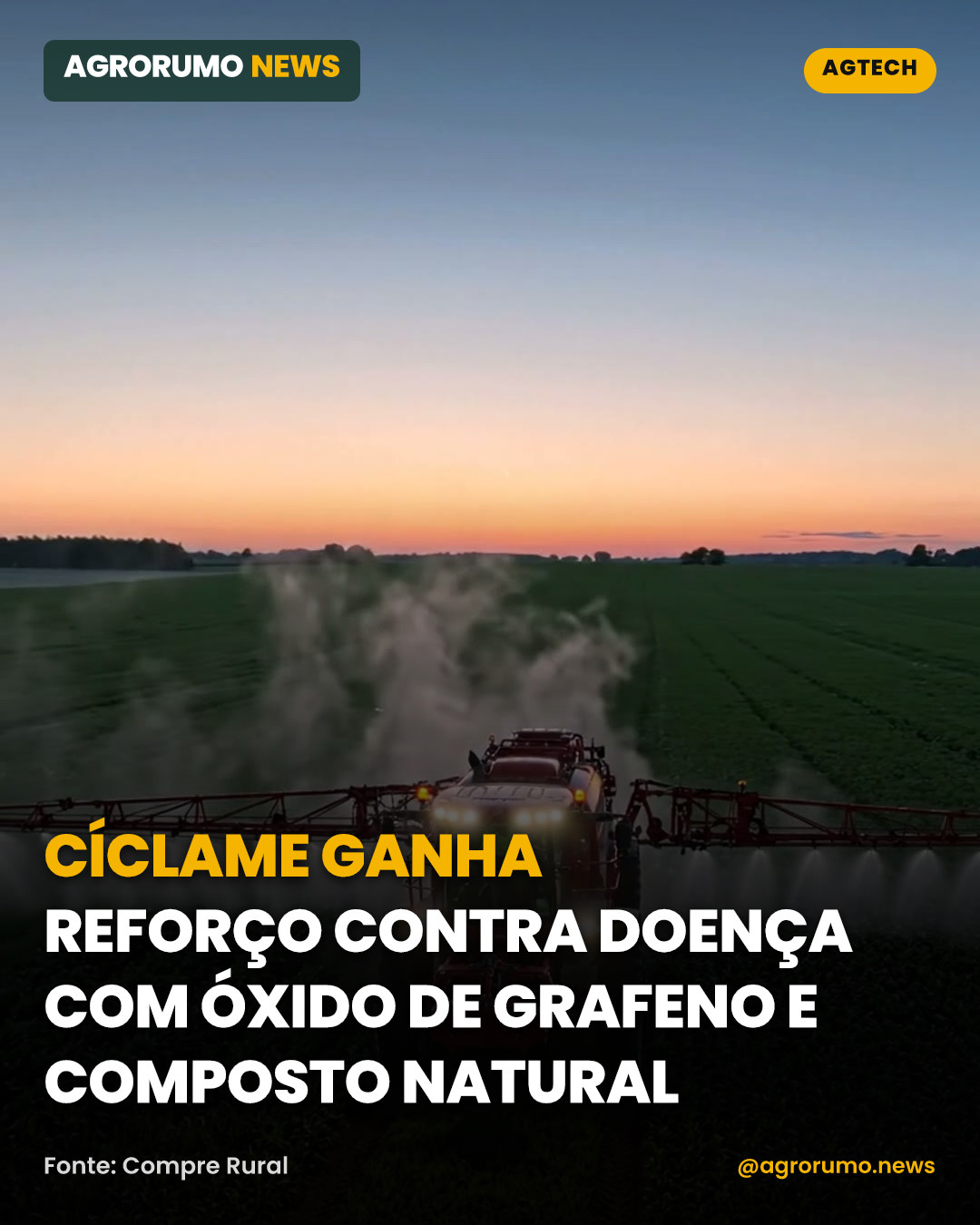 Cíclame ganha reforço contra doença com óxido de grafeno e composto natural