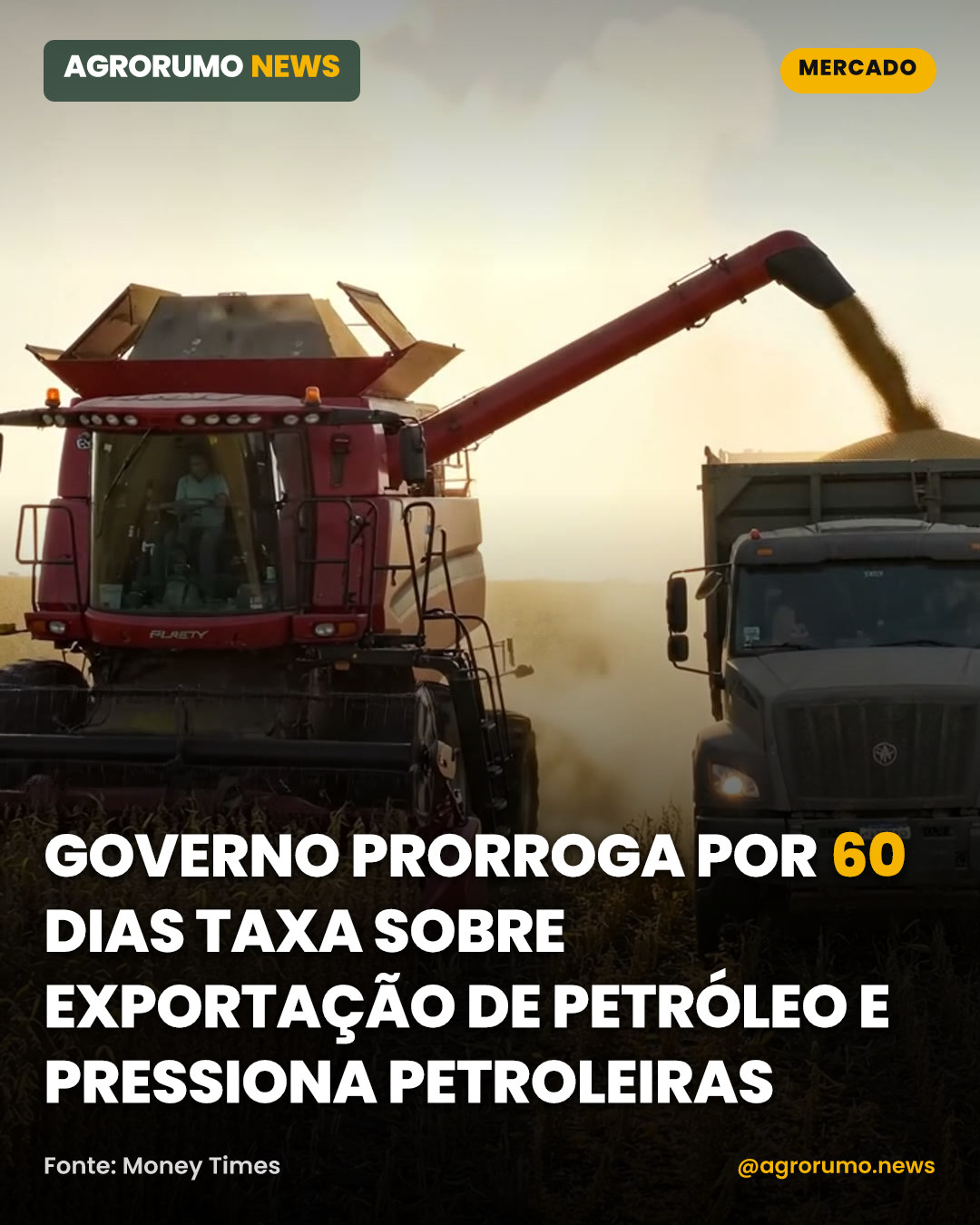 Governo prorroga por 60 dias taxa sobre exportação de petróleo e pressiona petroleiras