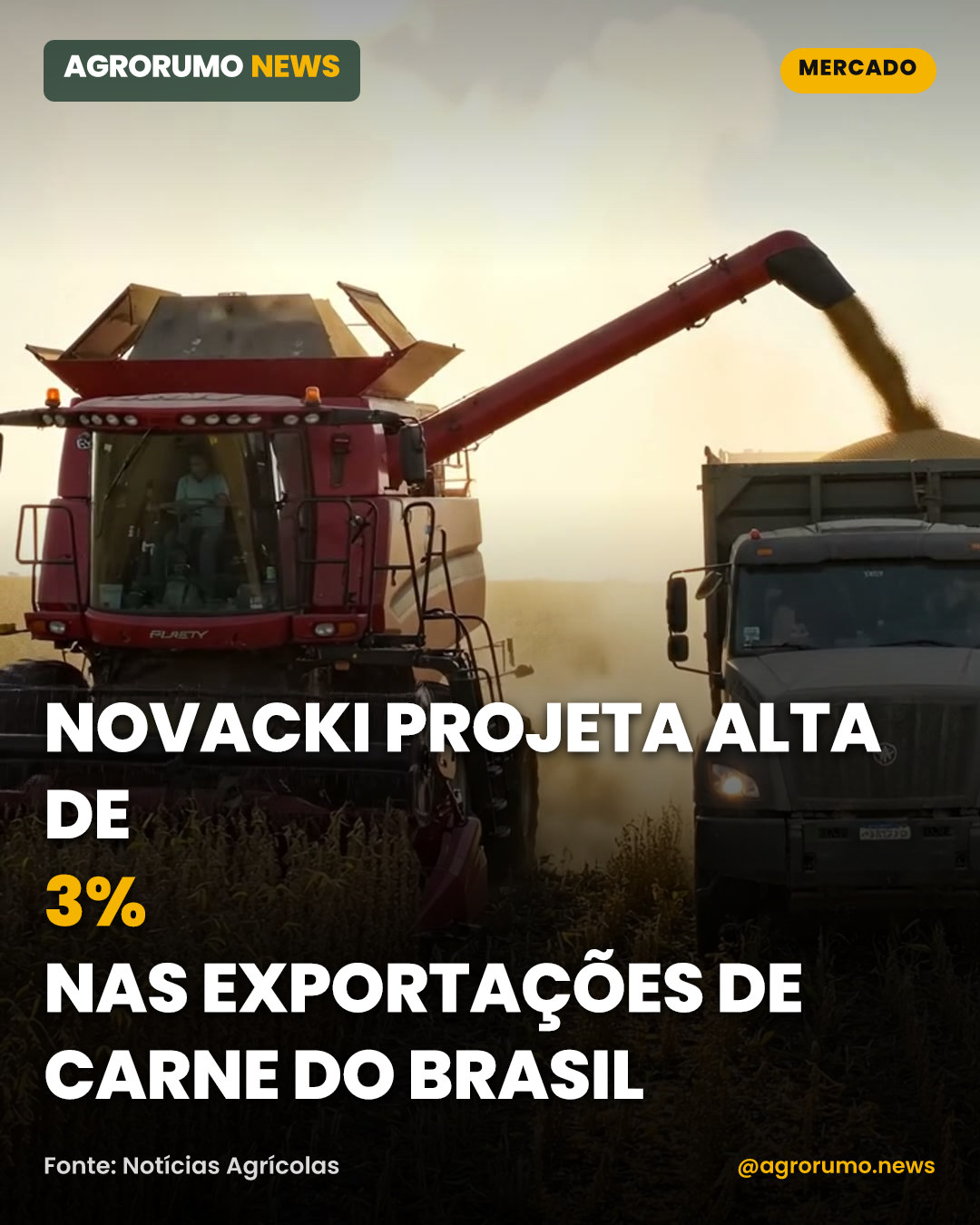 Novacki projeta alta de 3% nas exportações de carne do Brasil