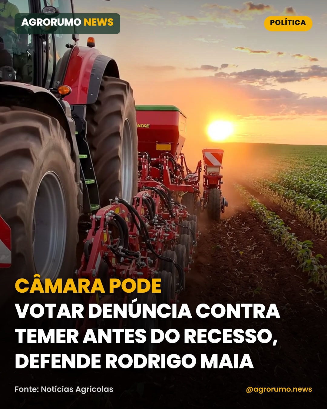 Câmara pode votar denúncia contra Temer antes do recesso, defende Rodrigo Maia