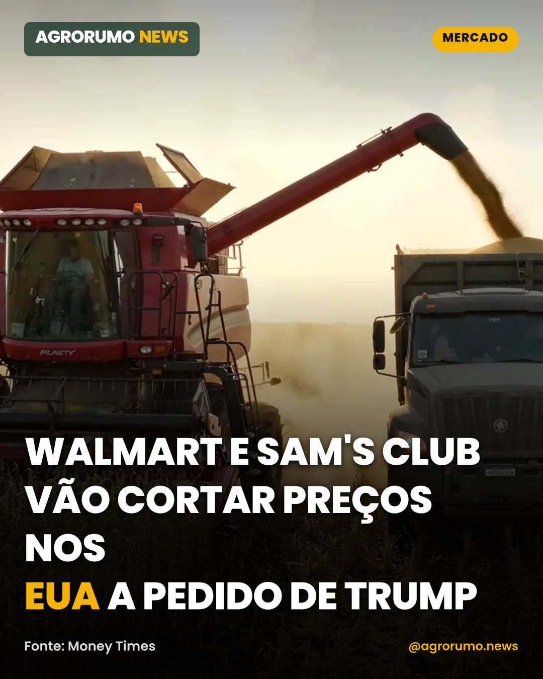 Walmart e Sam's Club vão cortar preços nos EUA a pedido de Trump