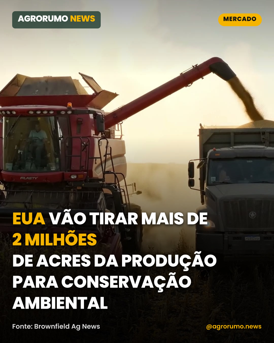 EUA vão tirar mais de 2 milhões de acres da produção para conservação ambiental