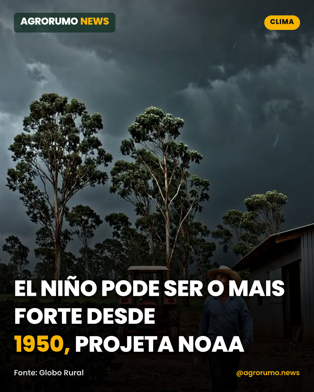 El Niño pode ser o mais forte desde 1950, projeta NOAA