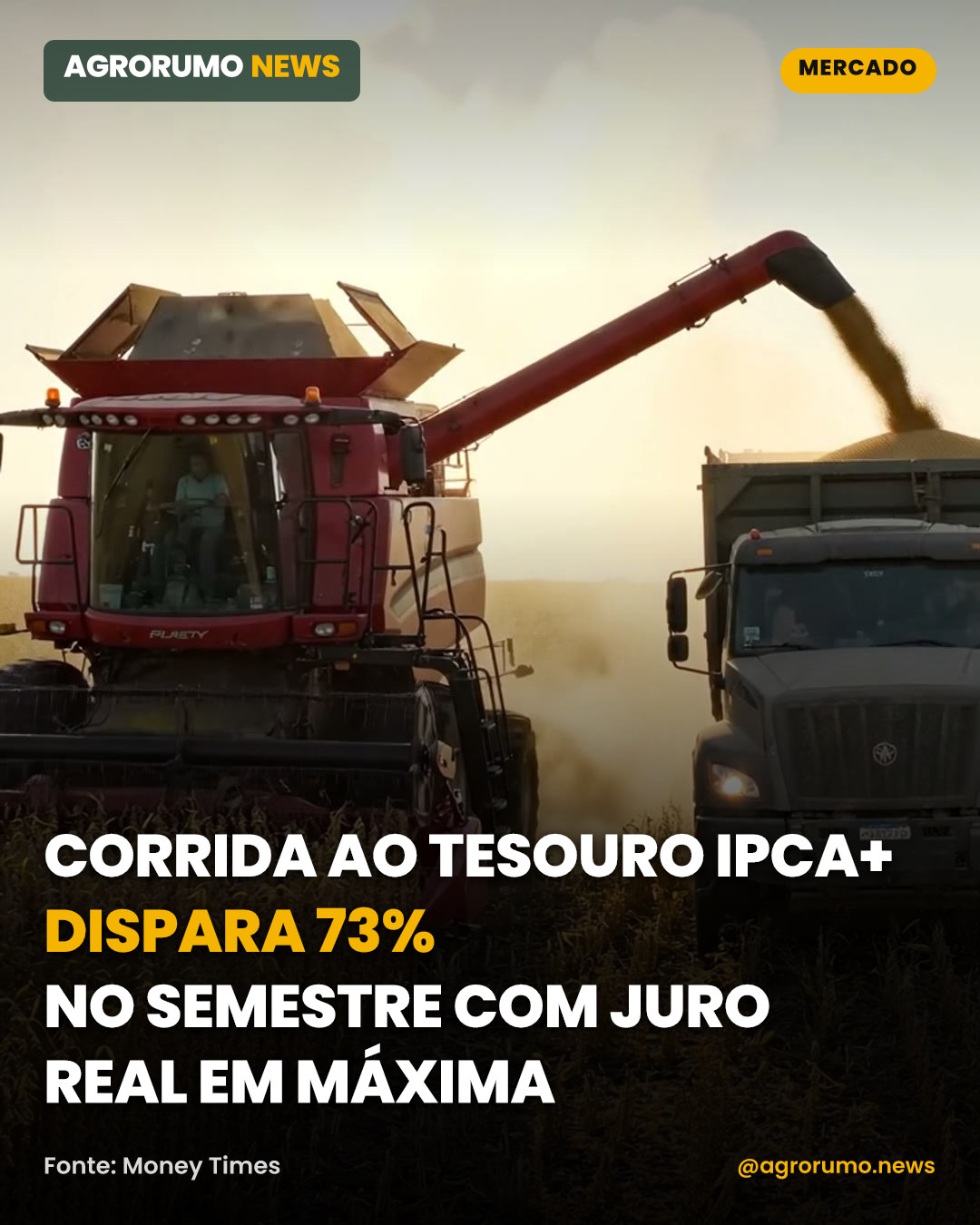 Corrida ao Tesouro IPCA+ dispara 73% no semestre com juro real em máxima