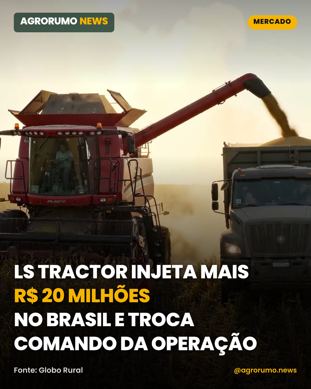 LS Tractor injeta mais R$ 20 milhões no Brasil e troca comando da operação