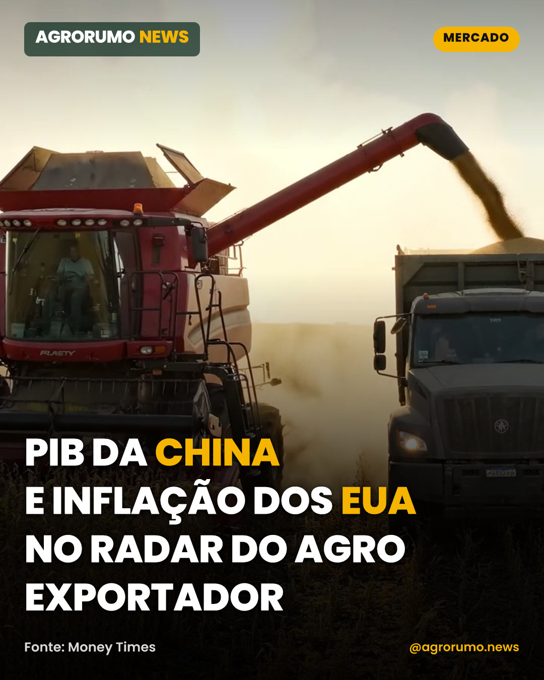 PIB da China e inflação dos EUA no radar do agro exportador