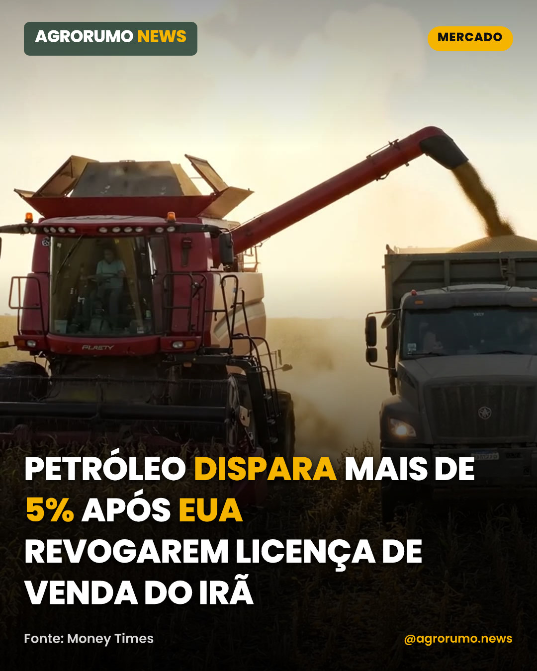 Petróleo dispara mais de 5% após EUA revogarem licença de venda do Irã