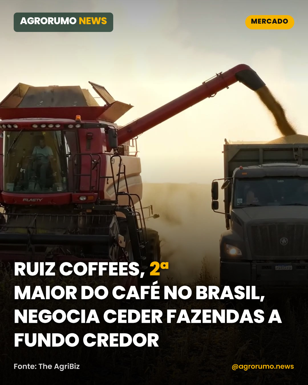 Ruiz Coffees, 2ª maior do café no Brasil, negocia ceder fazendas a fundo credor