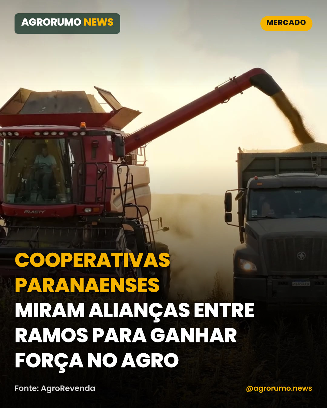 Cooperativas paranaenses miram alianças entre ramos para ganhar força no agro