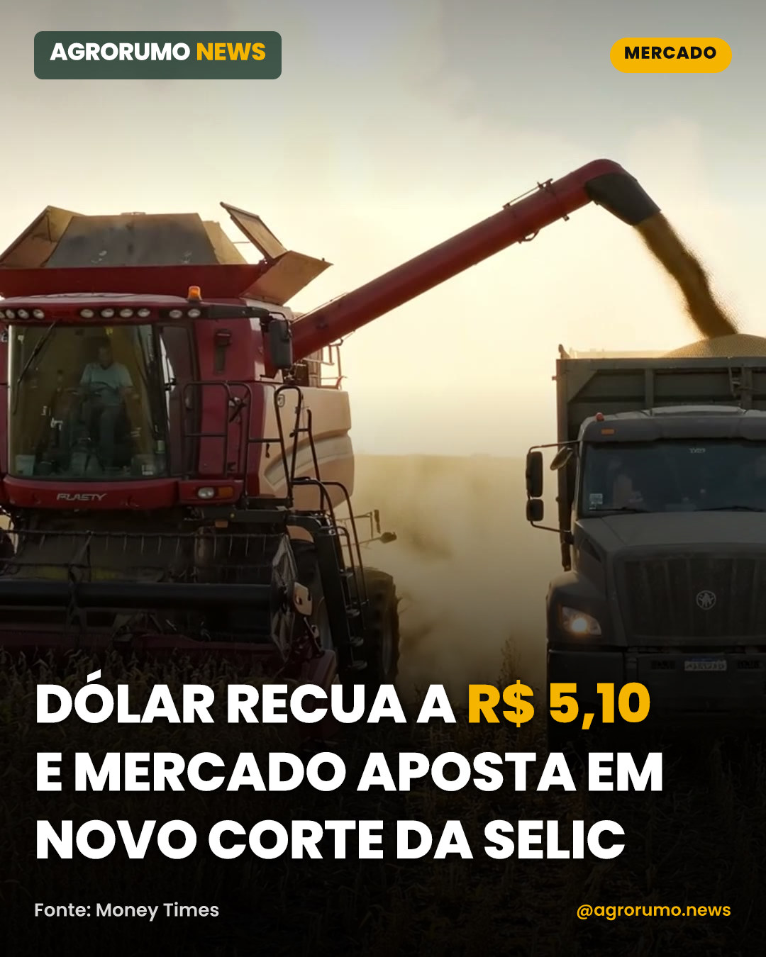 Dólar recua a R$ 5,10 e mercado aposta em novo corte da Selic