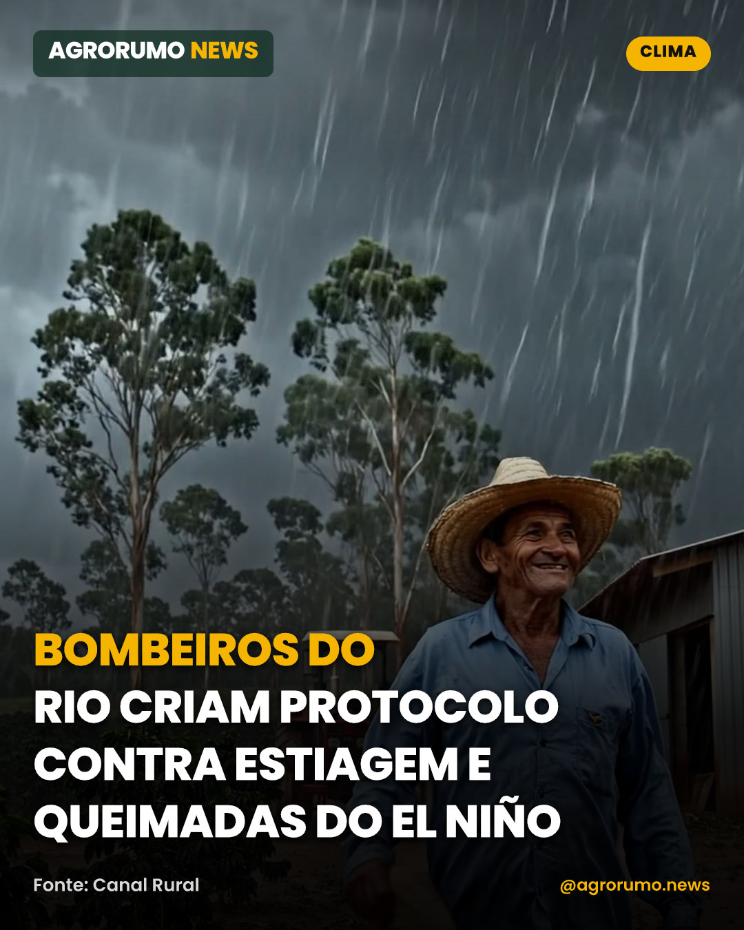 Bombeiros do Rio criam protocolo contra estiagem e queimadas do El Niño