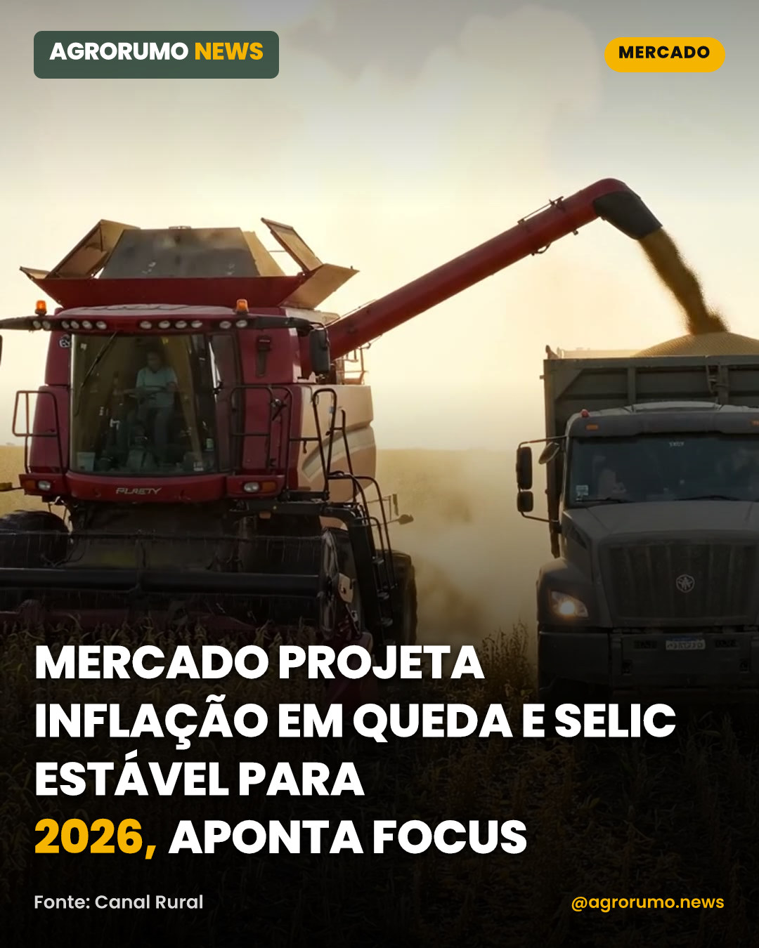 Mercado projeta inflação em queda e Selic estável para 2026, aponta Focus