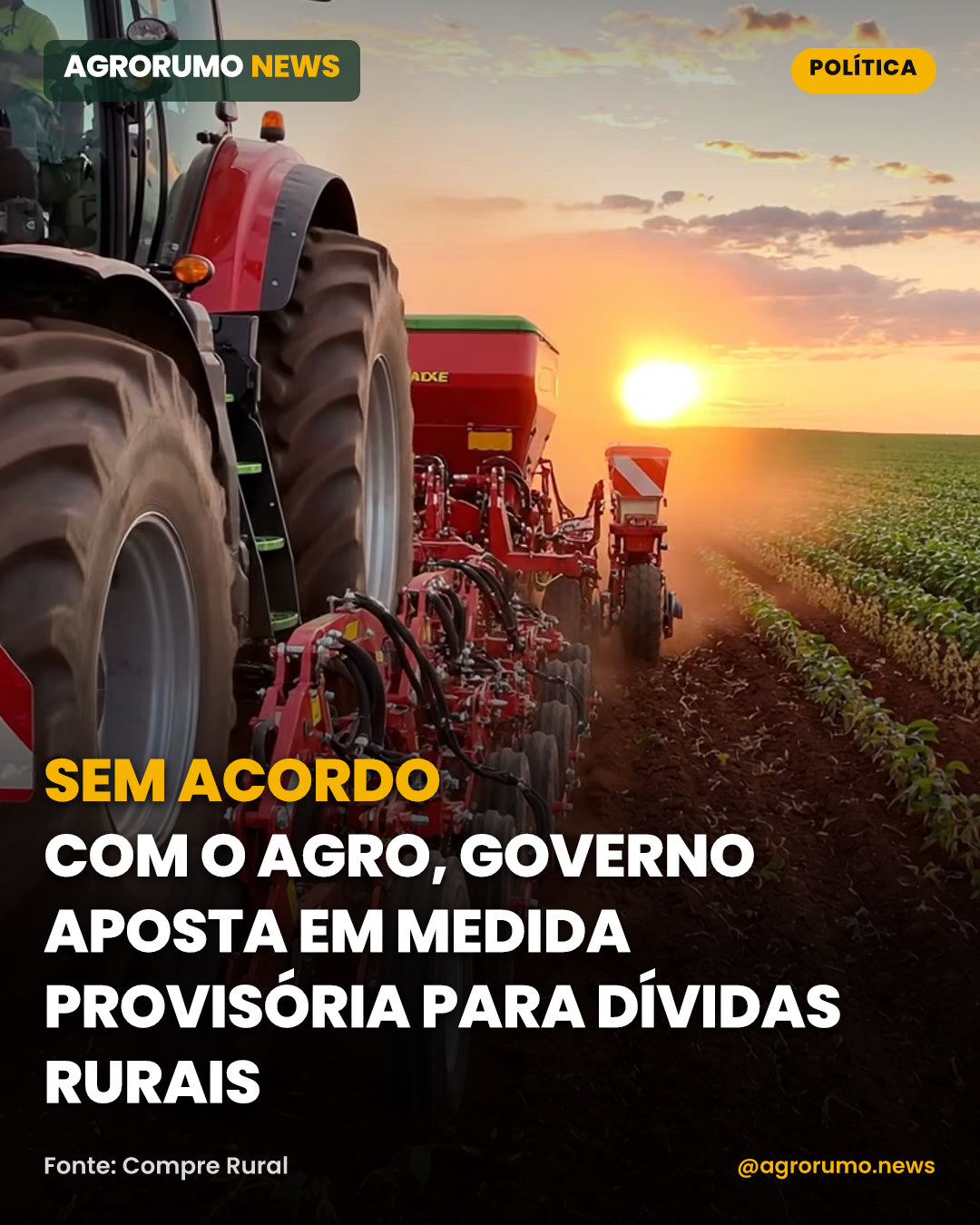 Sem acordo com o agro, governo aposta em medida provisória para dívidas rurais