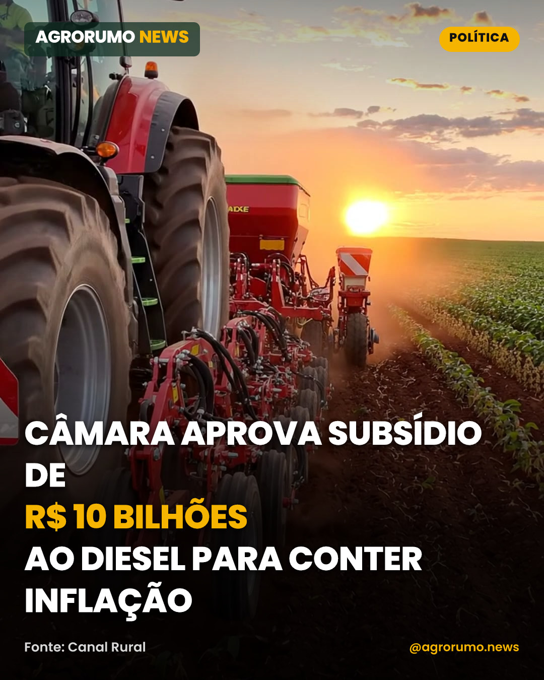Câmara aprova subsídio de R$ 10 bilhões ao diesel para conter inflação