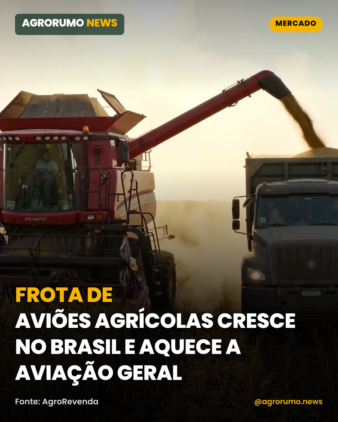 Frota de aviões agrícolas cresce no Brasil e aquece a aviação geral