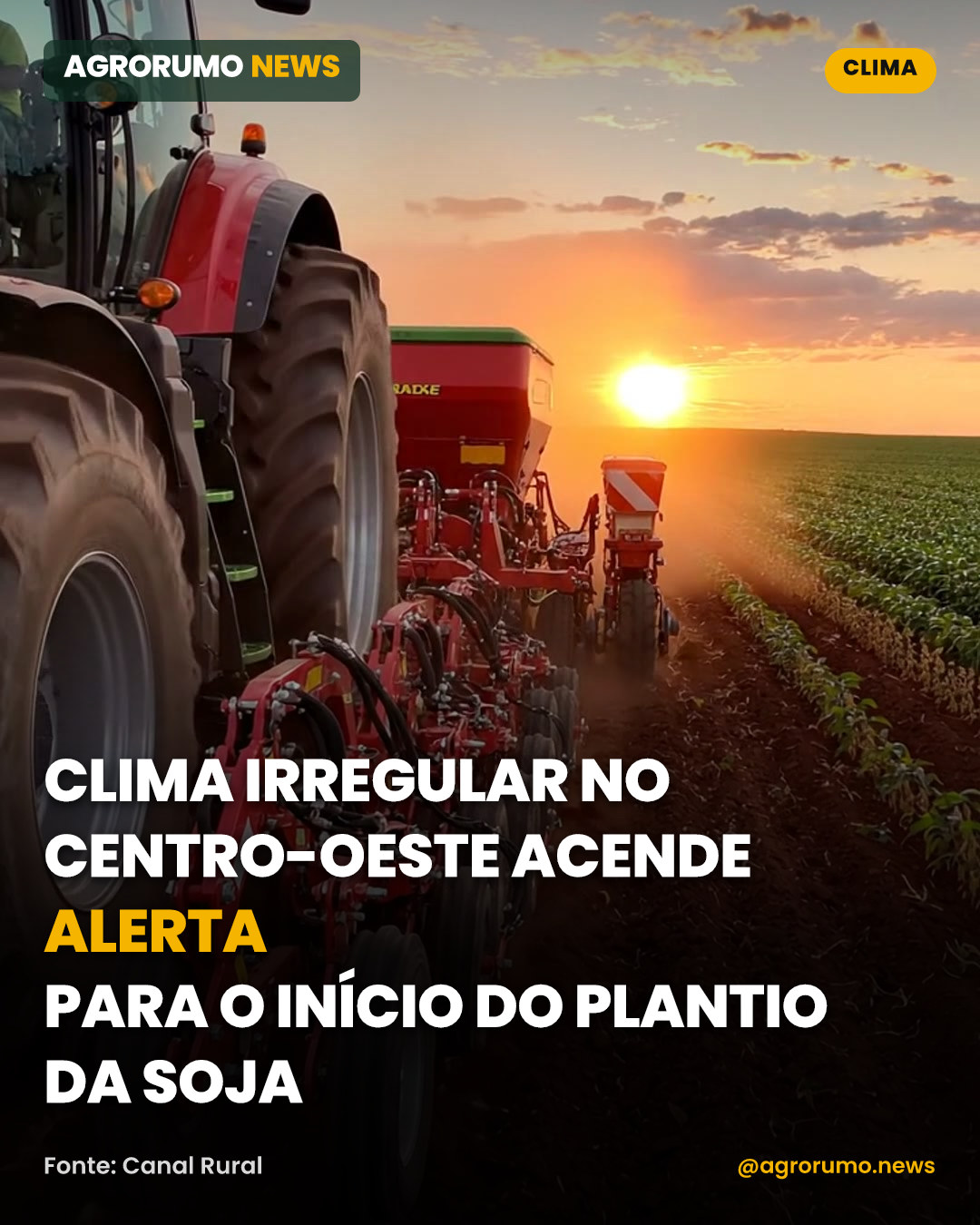 Clima irregular no Centro-Oeste acende alerta para o início do plantio da soja