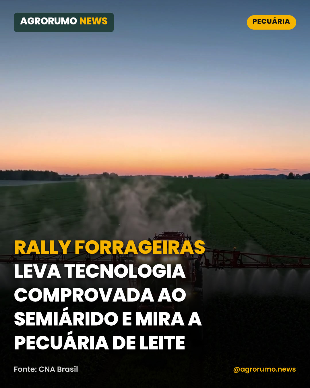 Rally Forrageiras leva tecnologia comprovada ao semiárido e mira a pecuária de leite
