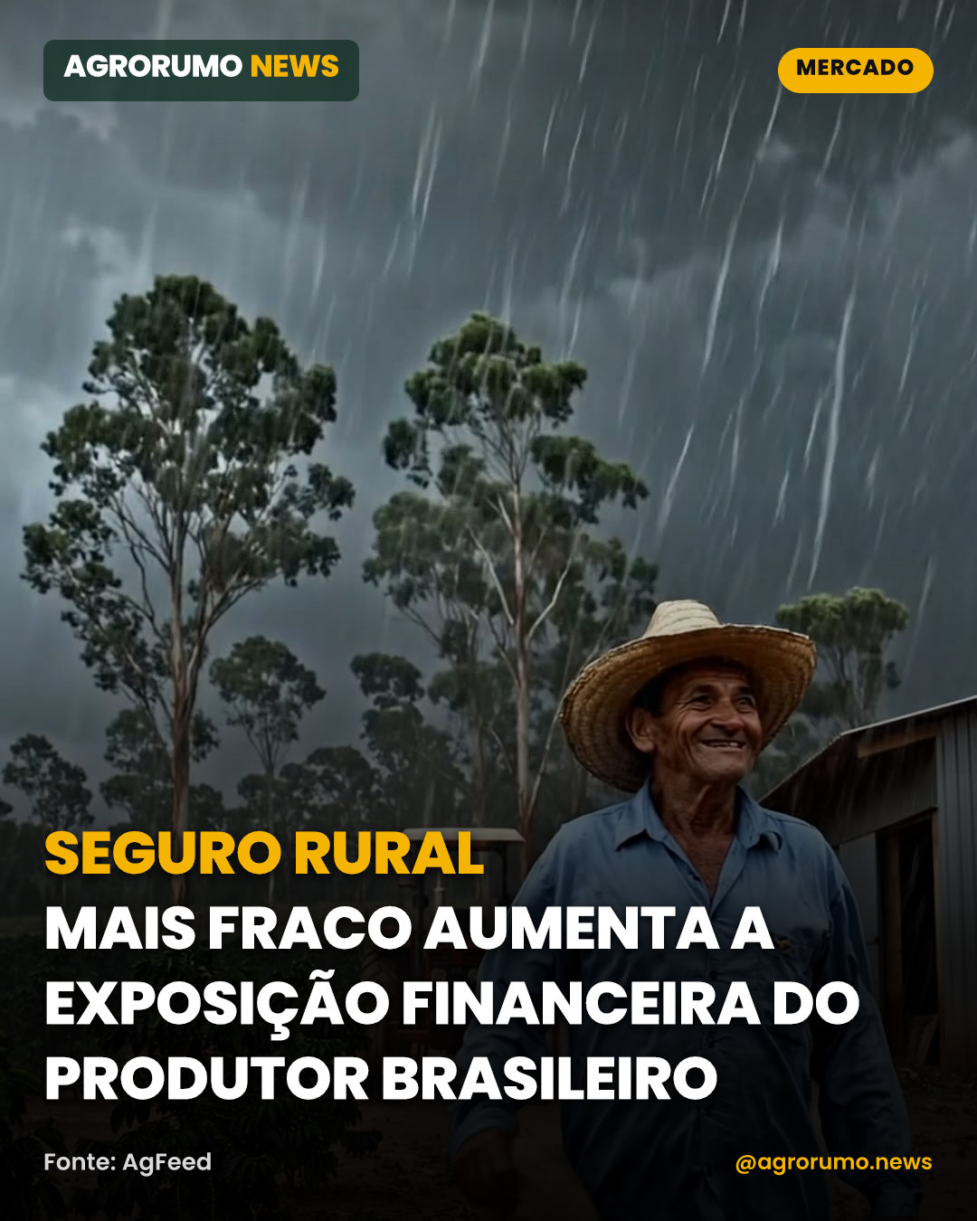 Seguro rural mais fraco aumenta a exposição financeira do produtor brasileiro