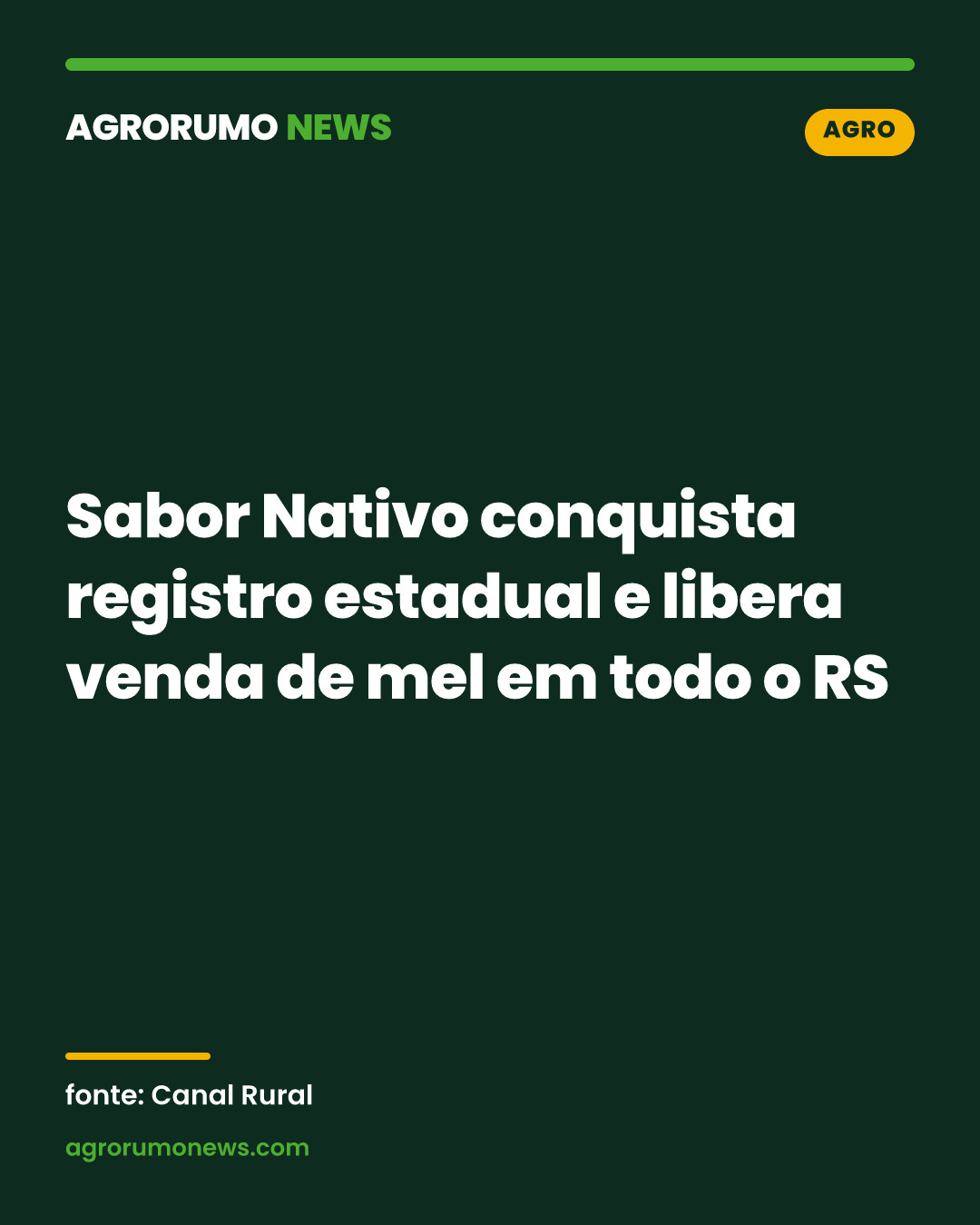 Sabor Nativo conquista registro estadual e libera venda de mel em todo o RS