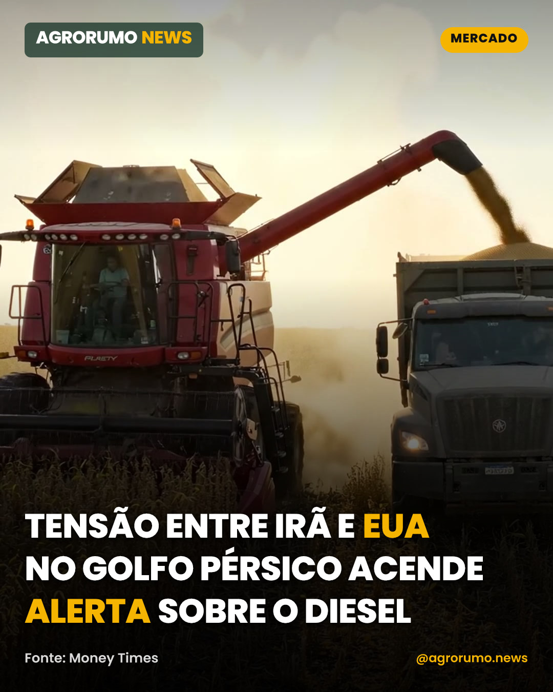 Tensão entre Irã e EUA no Golfo Pérsico acende alerta sobre o diesel