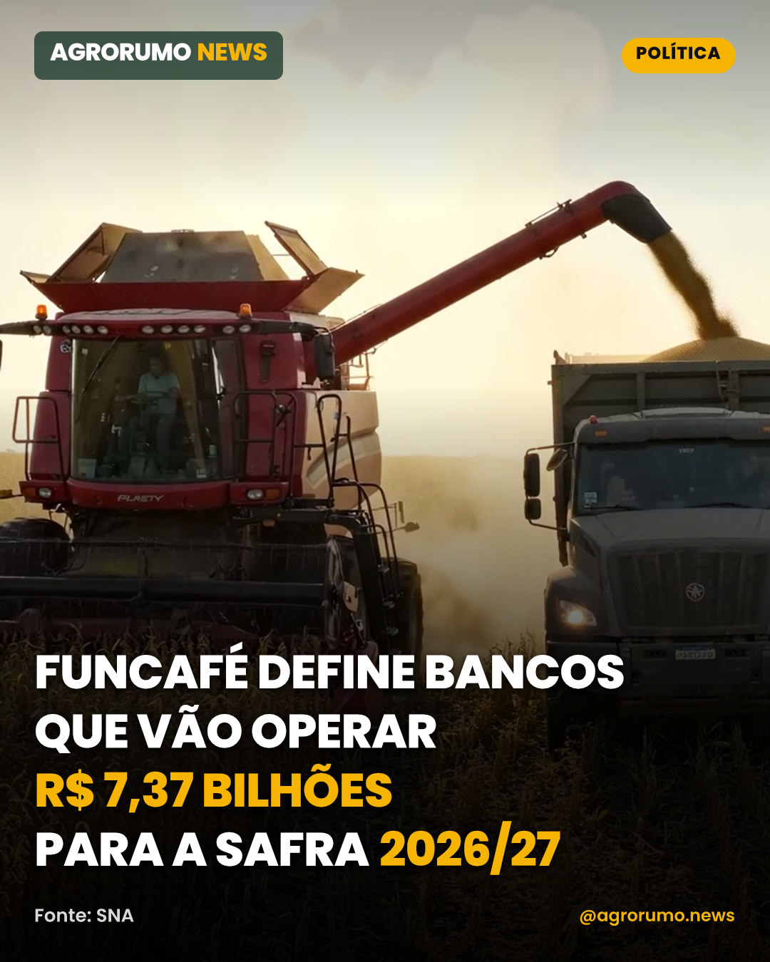 Funcafé define bancos que vão operar R$ 7,37 bilhões para a safra 2026/27
