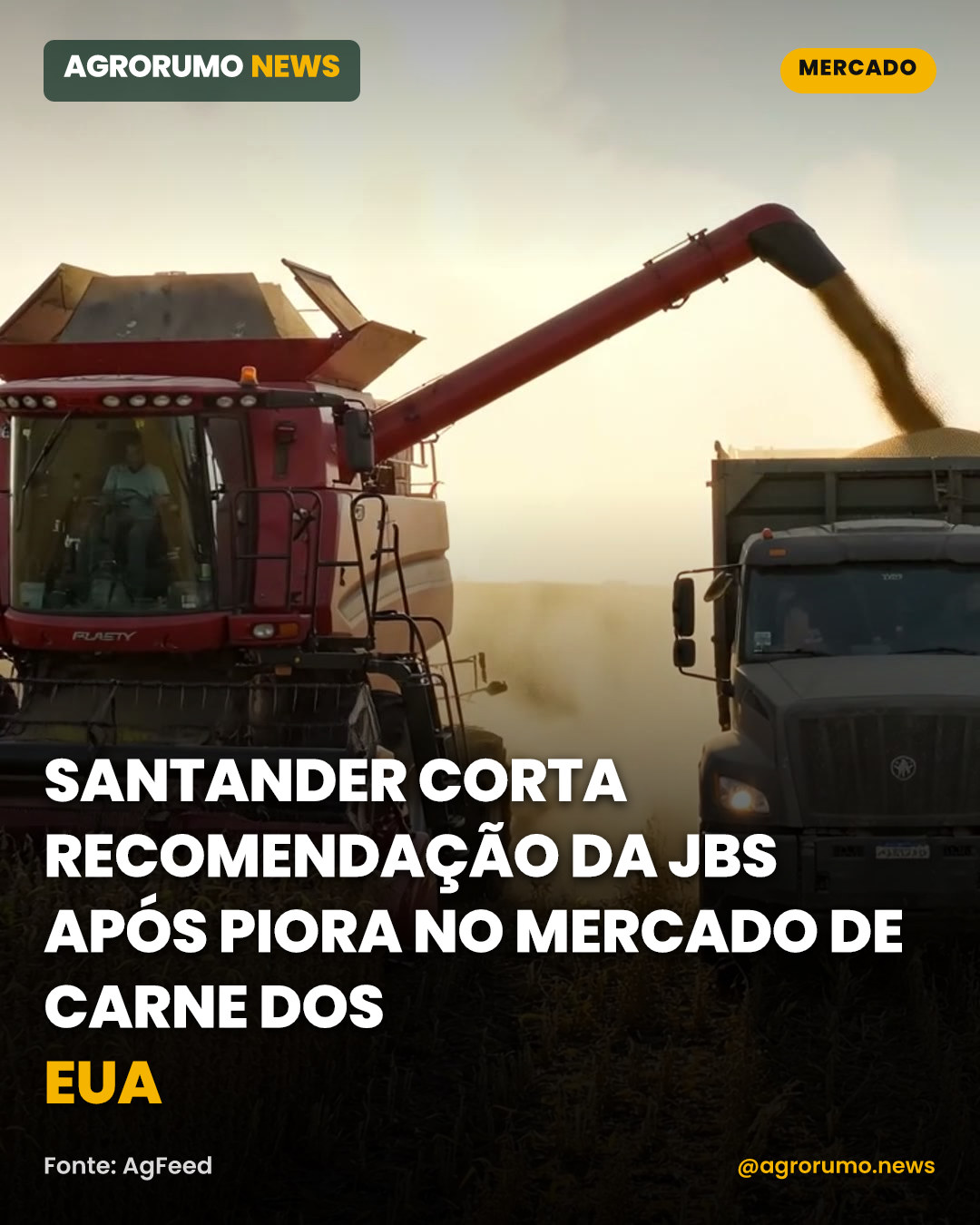 Santander corta recomendação da JBS após piora no mercado de carne dos EUA