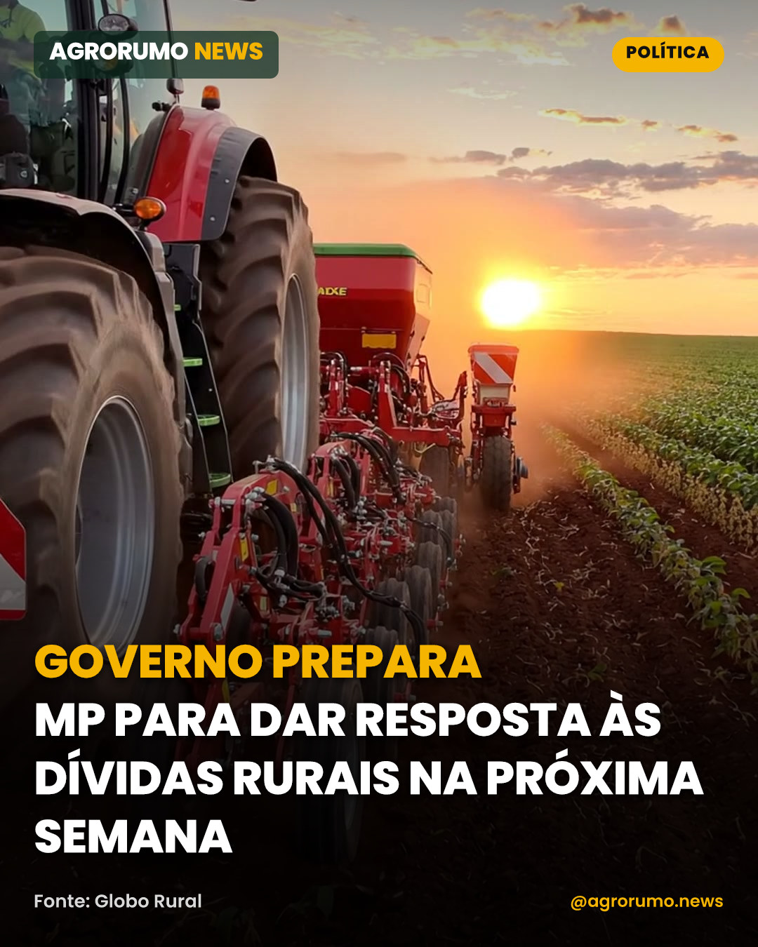 Governo prepara MP para dar resposta às dívidas rurais na próxima semana