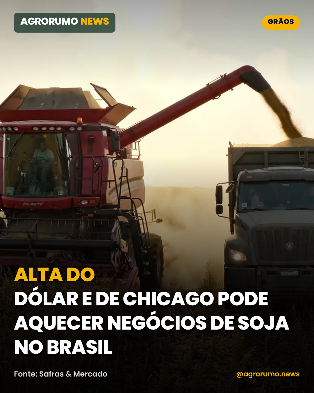 Alta do dólar e de Chicago pode aquecer negócios de soja no Brasil