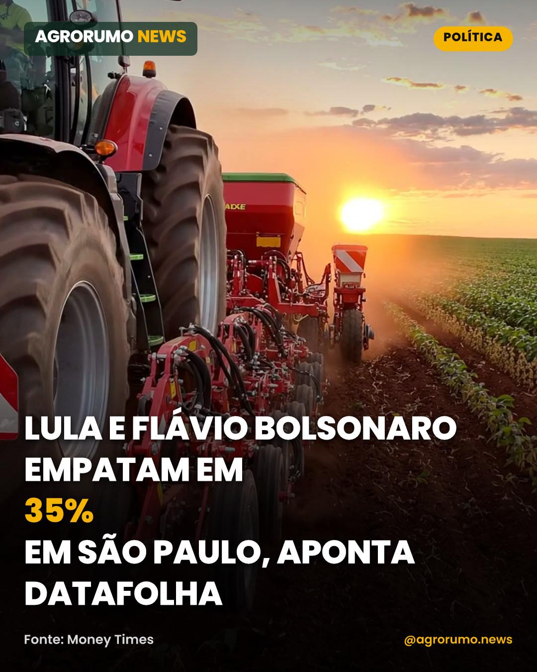 Lula e Flávio Bolsonaro empatam em 35% em São Paulo, aponta Datafolha
