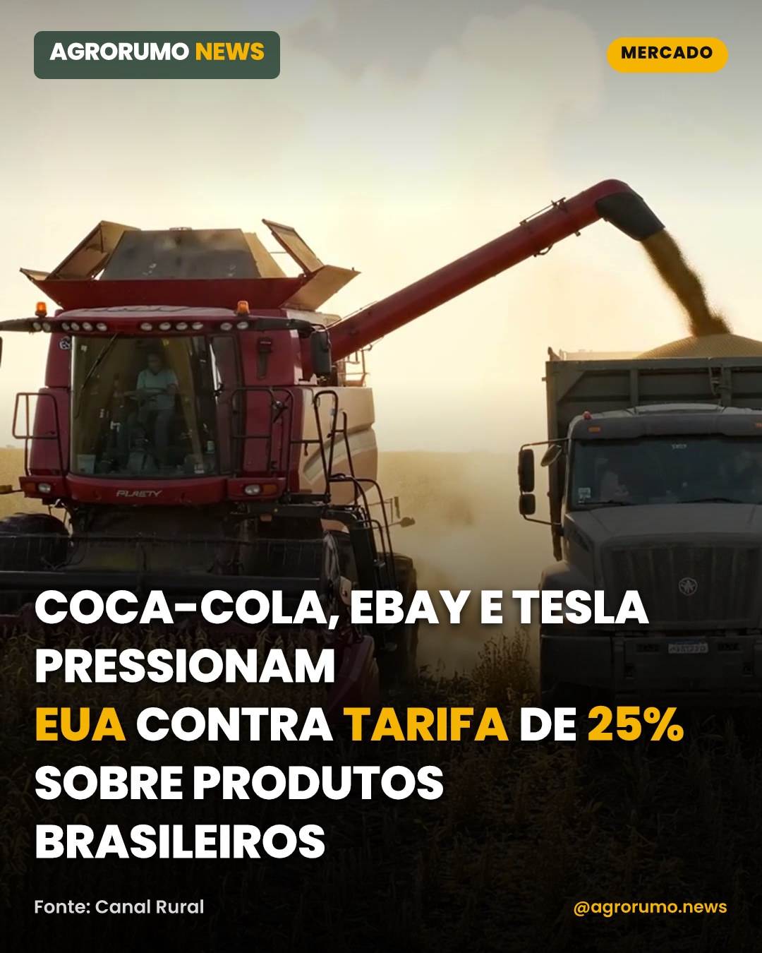 Coca-Cola, eBay e Tesla pressionam EUA contra tarifa de 25% sobre produtos brasileiros