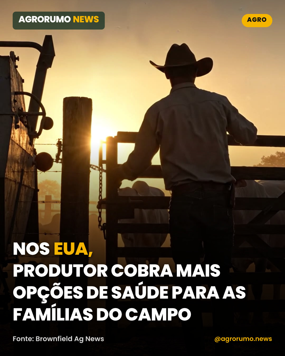 Nos EUA, produtor cobra mais opções de saúde para as famílias do campo