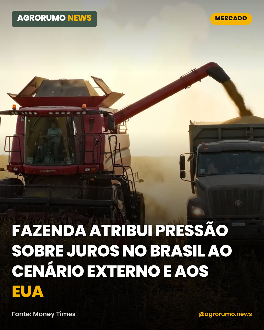 Fazenda atribui pressão sobre juros no Brasil ao cenário externo e aos EUA