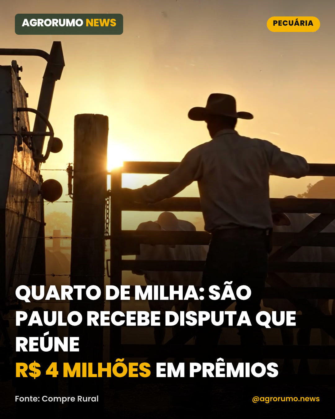 Quarto de Milha: São Paulo recebe disputa que reúne R$ 4 milhões em prêmios