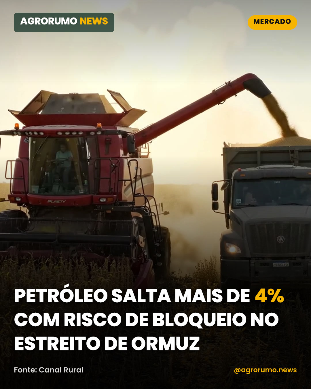 Petróleo salta mais de 4% com risco de bloqueio no Estreito de Ormuz