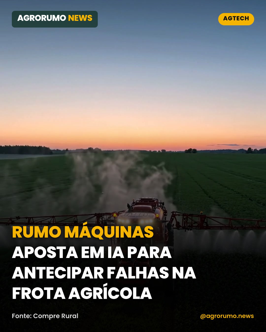 Rumo Máquinas aposta em IA para antecipar falhas na frota agrícola