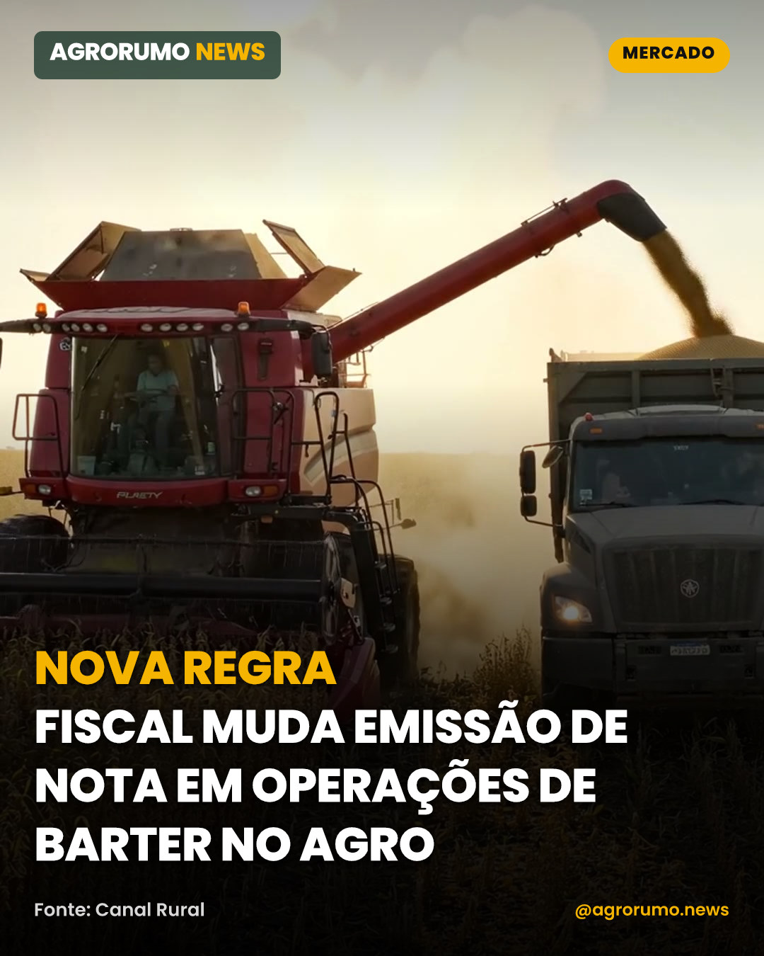 Nova regra fiscal muda emissão de nota em operações de barter no agro