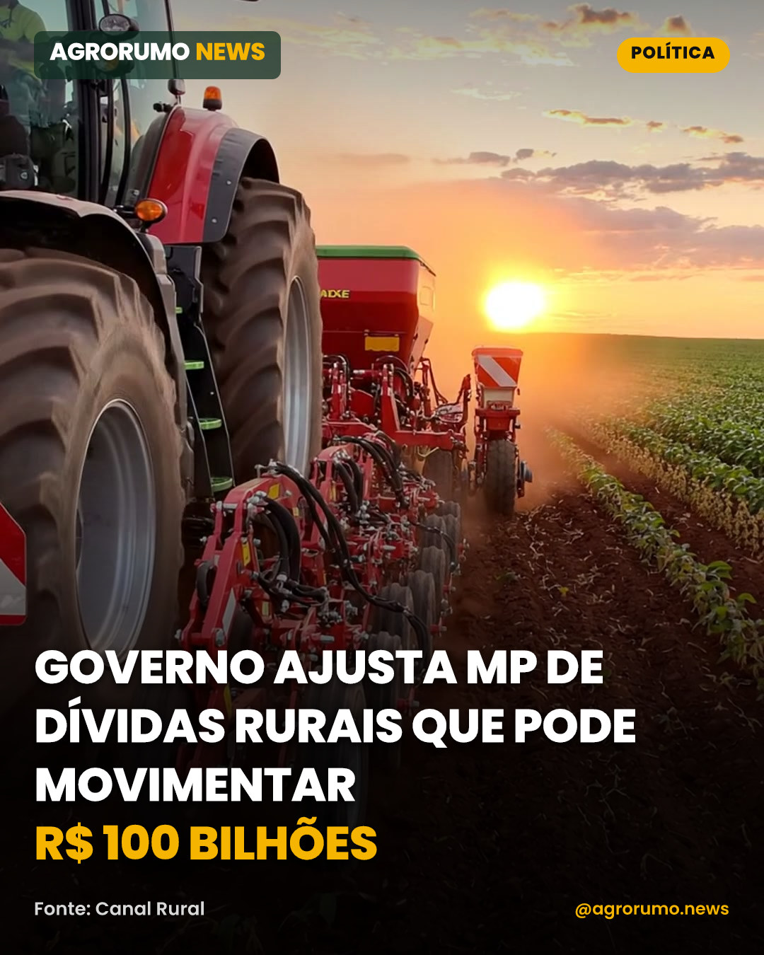 Governo ajusta MP de dívidas rurais que pode movimentar R$ 100 bilhões
